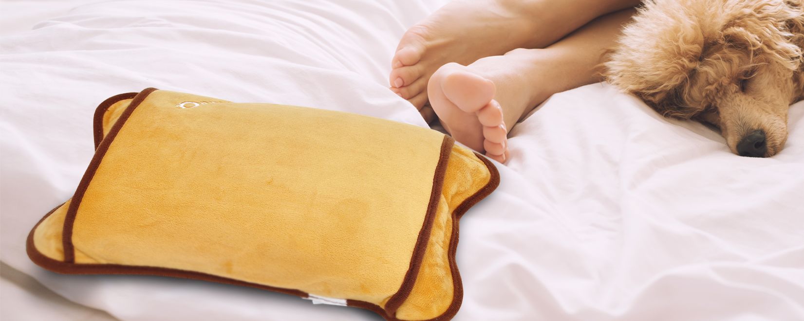 heating pad on bed mood picture