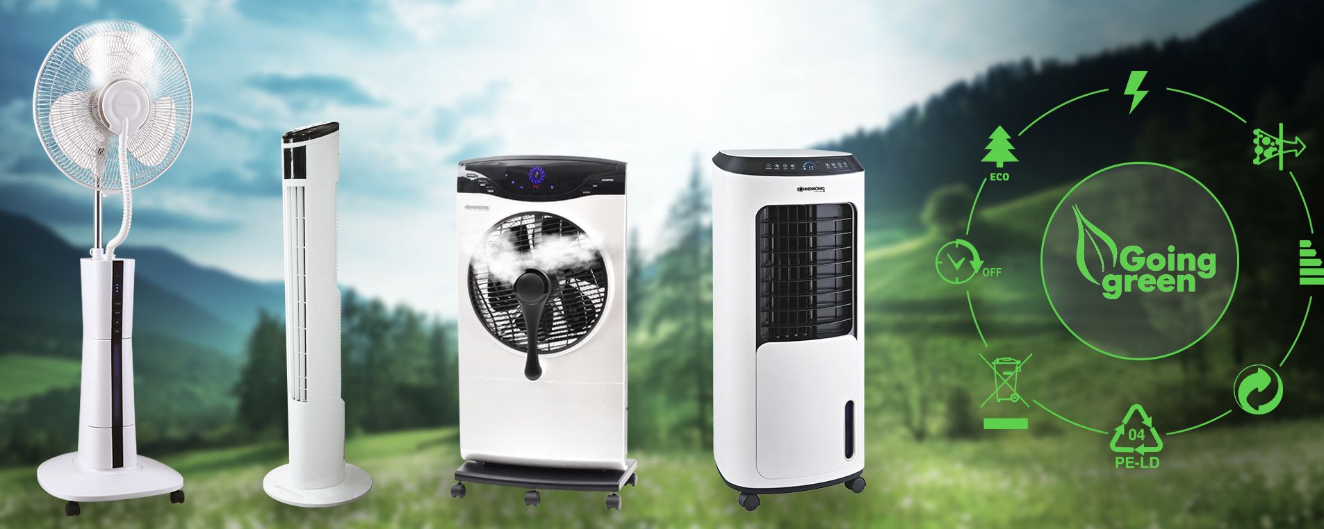 désodorisant image d'ambiance avec goin green icon