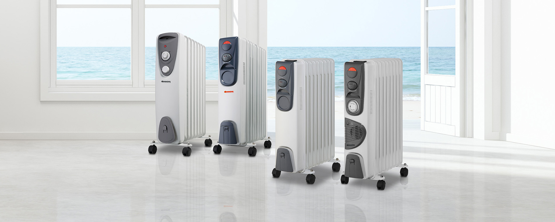radiators in a bright room mood picture
